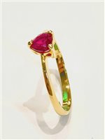 Anello Vidali Gioielli Donna in Oro giallo Rubino sintetico ANOR-84-34 - ANOR-84-34